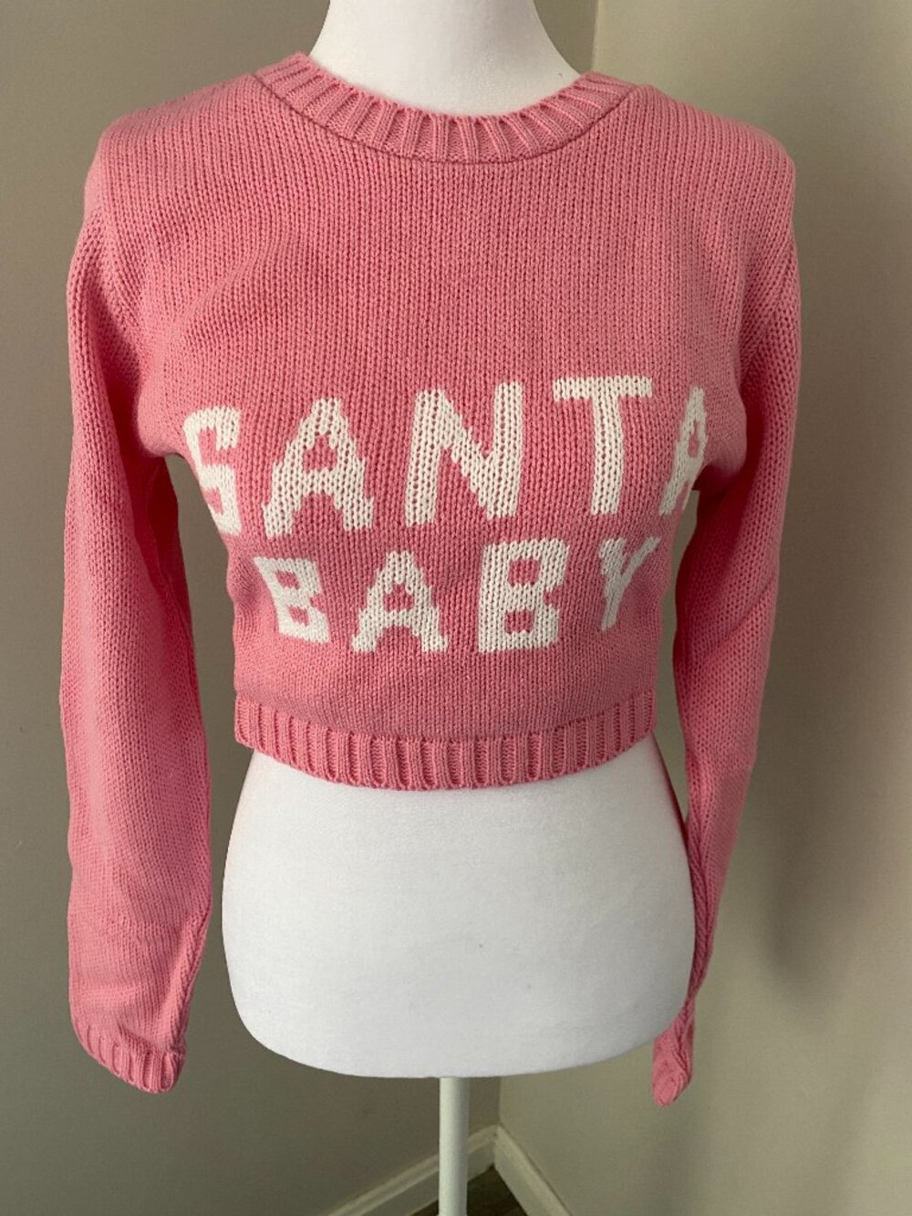 Santa Baby Cropped Sweater